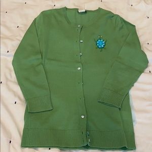 J.crew wool turtle embroidery sweater